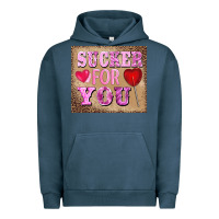 Pigment Midnight Navy valentine's day sucker for you Urban Hoodie - BarkalooDesign