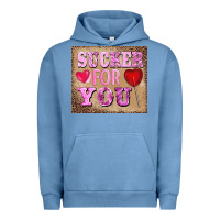 Pigment Pebble Blue valentine's day sucker for you Urban Hoodie - BarkalooDesign