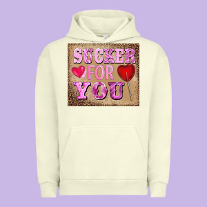 Valentine's Day Sucker For You Urban Hoodie Designed By Barkaloodesign