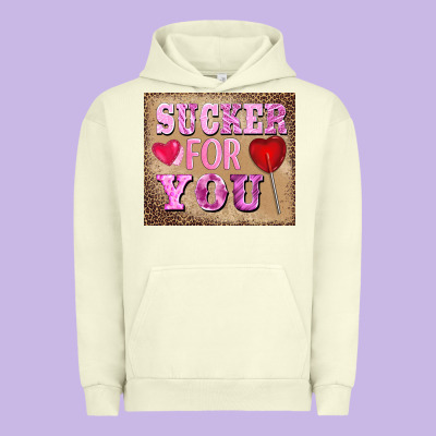 Valentine's Day Sucker For You Urban Hoodie Designed By Barkaloodesign