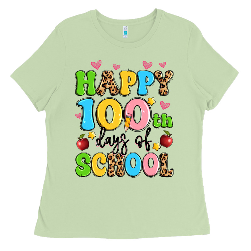 Happy 100 Th Days Of School Ladies Tee by Artiststas | Teevron