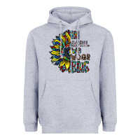 Heather Grey autism sunflower Heavyweight Hoodie - CowhideDigitalArt