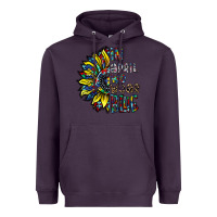 Plum autism sunflower Heavyweight Hoodie - CowhideDigitalArt
