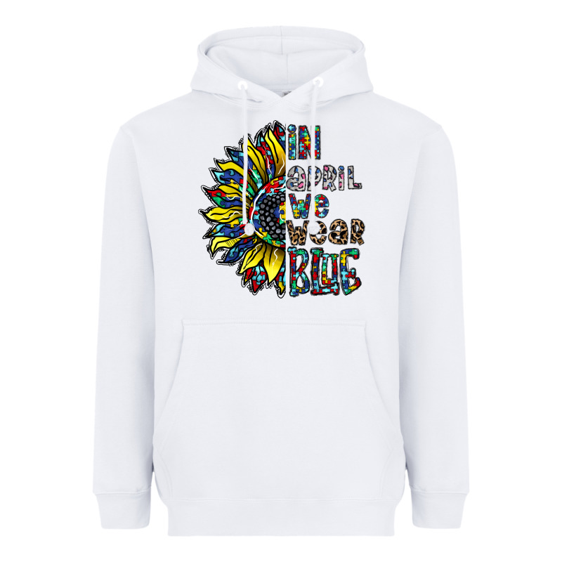 Autism Sunflower Heavyweight Hoodie by CowhideDigitalArt | Teevron