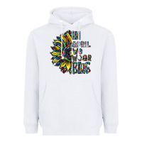 White autism sunflower Heavyweight Hoodie - CowhideDigitalArt