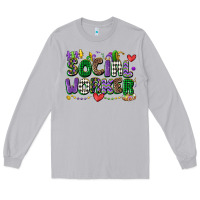 Moon Dust social worker mardi gras cowgirl Long Sleeve Tee - CowGirlArtShop