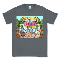 Charcoal Heather summer vibes Classic Tee - NancyCooperArtShop