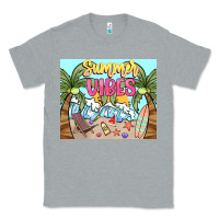 Heather Grey summer vibes Classic Tee - NancyCooperArtShop