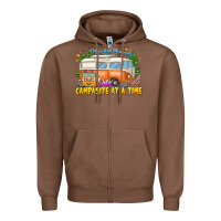 Chestnut Making Memories Campsites Time Zipper Hoodie - CowhideDigitalArt
