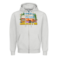 Dove Grey Making Memories Campsites Time Zipper Hoodie - CowhideDigitalArt