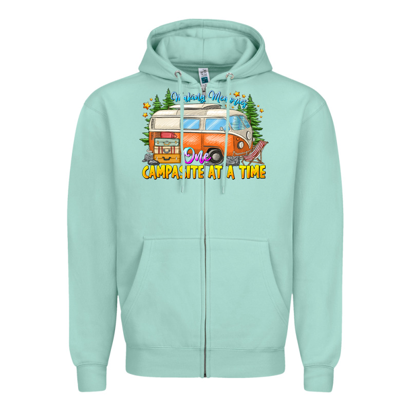 Making Memories Campsites Time Zipper Hoodie by CowhideDigitalArt | Teevron