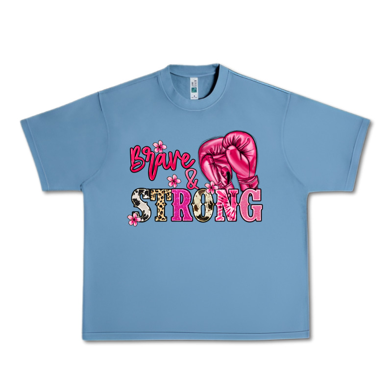 Brave And Strong Cancer Awareness Urban Heavy Tee by HowdyJamesFarm | Teevron