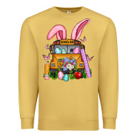 Antique Gold school bus easter Premium Sweatshirt - Artiststas