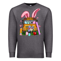 Charcoal Heather school bus easter Premium Sweatshirt - Artiststas