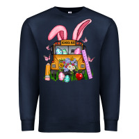 Navy school bus easter Premium Sweatshirt - Artiststas