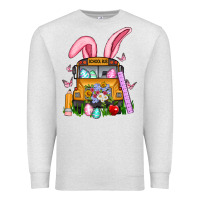 Oatmeal Heather school bus easter Premium Sweatshirt - Artiststas