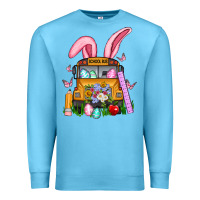 Ocean Blue school bus easter Premium Sweatshirt - Artiststas