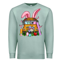 Seafoam school bus easter Premium Sweatshirt - Artiststas