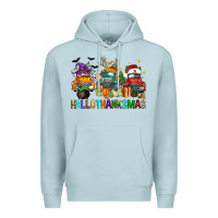 Blue Mist hallothanksmas trucks Premium Hoodie - FaDigitalArtStudio