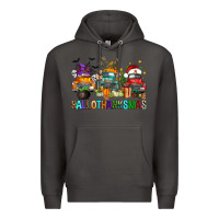 Smoke hallothanksmas trucks Premium Hoodie - FaDigitalArtStudio