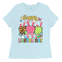 Baby Blue happy easter day dental squad Ladies Tee - Artiststas