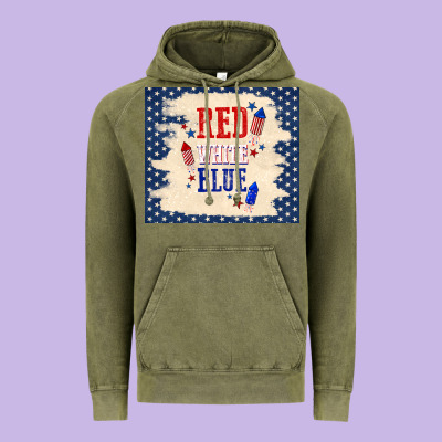 Red White Blue Vintage Hoodie Designed By Tumblerdesignbyshophia