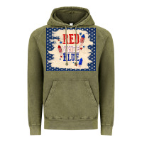 Vintage Olive red white blue Vintage Hoodie - TumblerDesignByShophia