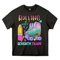 Asphalt rolling into seventh grade Heavy Core Tee - BundleAndBundleShop