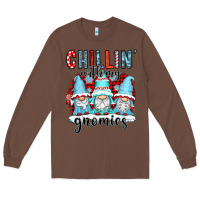 Chestnut chillin with my gnomies Long Sleeve Tee - CowGirlArtShop