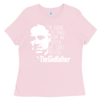 Bubblegum Pink the godfather Ladies Tee - lanVoArt
