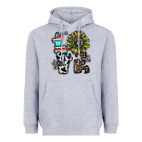 Heather Grey love autism Heavyweight Hoodie - CowhideDigitalArt