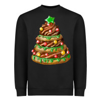 Black chocolate christmas cookie cake Heavyweight Sweatshirt - FaDigitalArtStudio