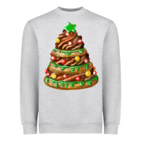 Heather Grey chocolate christmas cookie cake Heavyweight Sweatshirt - FaDigitalArtStudio