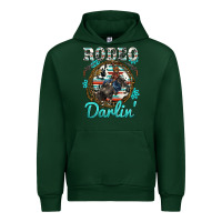 Forest Green western rodeo darlin' bullfighter serape cowhide turquoise gemstones Urban Hoodie - BarkalooDesign