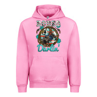 Fuchsia Pink western rodeo darlin' bullfighter serape cowhide turquoise gemstones Urban Hoodie - BarkalooDesign
