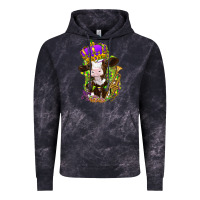 Cloud Black Mardi Gras Cow Vintage Hoodie - HowdyJamesFarm