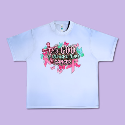 My God Is Stronger Than Cancer Awareness Urban Heavy Tee Designed By Howdyjamesfarm