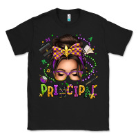 Black mardi gras principal caucasian messy bun Classic Tee - texasbilliewilder