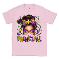Bubblegum Pink mardi gras principal caucasian messy bun Classic Tee - texasbilliewilder