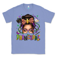 Colony Blue mardi gras principal caucasian messy bun Classic Tee - texasbilliewilder