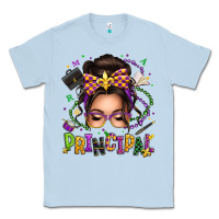 Dusty Blue mardi gras principal caucasian messy bun Classic Tee - texasbilliewilder