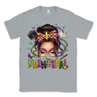 Heather Grey mardi gras principal caucasian messy bun Classic Tee - texasbilliewilder
