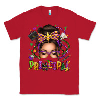 Red mardi gras principal caucasian messy bun Classic Tee - texasbilliewilder