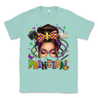 Seafoam mardi gras principal caucasian messy bun Classic Tee - texasbilliewilder