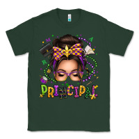 Sports Green mardi gras principal caucasian messy bun Classic Tee - texasbilliewilder