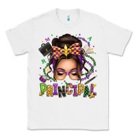 White mardi gras principal caucasian messy bun Classic Tee - texasbilliewilder