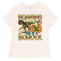Bone roaring in to 100 day of school Ladies Tee - Artiststas