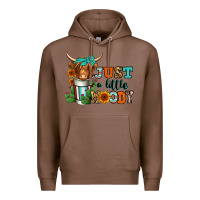 Chestnut just a little moody coffee cup long haired cow Premium Hoodie - Jasminsmagicworld
