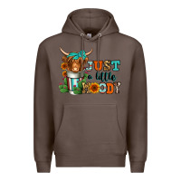 Coffee just a little moody coffee cup long haired cow Premium Hoodie - Jasminsmagicworld