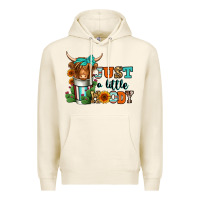 Tofu just a little moody coffee cup long haired cow Premium Hoodie - Jasminsmagicworld